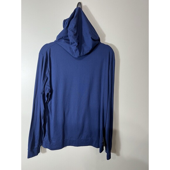 Sharpen The Axe Shirt Long Sleeve Hooded Men’s Large Blue Embroidered - Picture 2 of 10